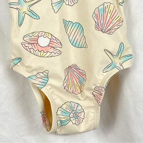 Old Navy Baby Girl Seashell Starfish Print One Piece Swimsuit Size 18-24 Months - Picture 15 of 16